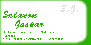 salamon gaspar business card